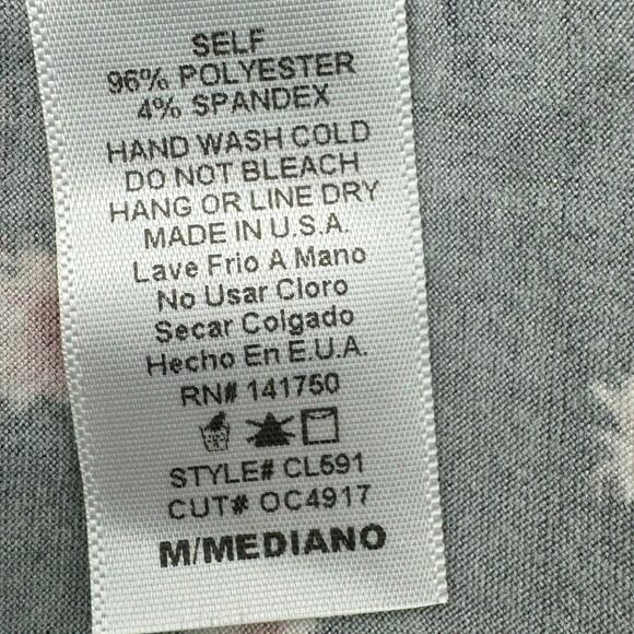 CITRUS & LEMON Women Medium Black pink Ditsy floral print faux wrap dress ruffle - Picture 5 of 7